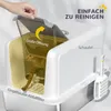 PawHut Katzenklo, Katzentoilette mit Deckel, Wanne aus Produktbild-Vorschau 5