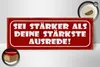 Holzschild Spruch 27x10cm sei stärker als stärkste Ausrede Produktbild-Vorschau 3