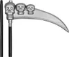 Falce con teschi Arma di Halloween nero-argento 103 cm Anteprima dell’immagine prodotto 5