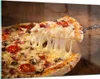 Bilder auf glas - Pizza Käse Tomaten - 120x80cm - Produktbild-Vorschau 1
