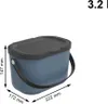 Rotho Biomülleimer 3,2 L Albula - Mülleimer 22,2 x 17,2 x Produktbild-Vorschau 4