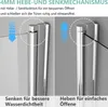 IMPTS Duschwand für Badewanne 140x140cm 3-teilig Faltwand Produktbild-Vorschau 5