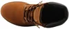 Das Bild zeigt einen gelben Stiefel aus Leder mit einer robusten Sohle Der Stiefel ist von der rechten Seite zu sehen und steht auf einem weißen Hintergrund Productafbeelding-voorbeeld