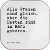 Mr. & Mrs. Panda Untersetzer Glas Alle Frauen sind Produktbild-Vorschau 1