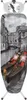 An ironing board with a Venice canal scene printed on it, standing on its legs. Produktbild-Vorschau