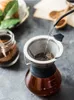 Pouring hot water into a coffee filter to make pour-over coffee. Produktbild-Vorschau