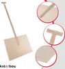 KOTARBAU® Schneeschieber Holz mit Stiel 50x38 cm Produktbild-Vorschau 6