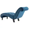 vidaXL Chaiselongue Blau Samt Produktbild-Vorschau 5