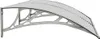 A gray polycarbonate awning is shown against a white background. Náhled obrázku produktu