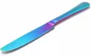 Tafelmesser Set 4 Stück Edelstahl Regenbogenfarben Produktbild-Vorschau 8