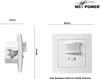 Unterputz IR Bewegungsmelder McPower Flair 160° 750W LED Produktbild-Vorschau 4
