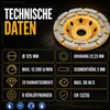 Diamantschleiftopf 125 mm Estrich Beton Stein doppelreihig Produktbild-Vorschau 9