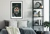 MuchoWow® MuchoWow® Gerahmtes Poster Blumen - Tiger - Produktbild-Vorschau 2