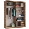 BEAUTYSOFA | Schwebetürenschrank HELA 160 cm Eiche Artisan Produktbild-Vorschau 5