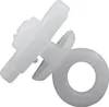 rewagi® 10x držiak s krúžkom - biely - plast - 10 x 15 mm - Náhľad obrázku produktu 2