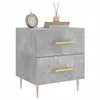 vidaXL Stolik nocny betonowy szary 40x35x47,5 cm materiał Podgląd zdjęcia produktu 3