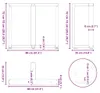 vidaXL Pieds de table de salle à manger en T 2 pcs. noir Voir les images du produit 7