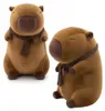 Mascotte grande peluche giocattolo capibara con sciarpa 100 Anteprima dell’immagine prodotto 4