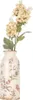 Clayre & Eef Vase Ø 8x20 cm Beige Keramik Blumen Produktbild-Vorschau 3