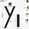 A collage image showing different aspects of a product, likely table legs, with dimensions and feature callouts. Náhled obrázku produktu