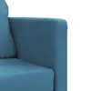 vidaXL Bodensofa mit Schlaffunktion Blau 122x204x55 cm Samt Produktbild-Vorschau 2