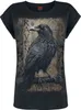 Spiral T-Shirt Damen Raven Wise schwarz Gothic, Rockwear Produktbild-Vorschau 1