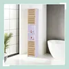 Relaxdays Badezimmerschrank, HxBxT: 190 x 34 x 29 cm, 6 Produktbild-Vorschau 2