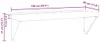 vidaXL Wandregal 100x30x31 cm Silbern Edelstahl Produktbild-Vorschau 8
