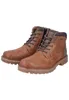 A pair of brown leather boots on a white background. Produktbild-Vorschau