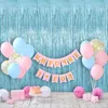 Minicee Lametta Vorhang Blau 6 Stück 1×2 m Party Dekoration Produktbild-Vorschau 4