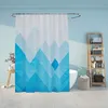 Relaxdays Duschvorhang geometrisch, Bad Vorhang 180x200, Produktbild-Vorschau 2