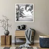 Poster - Poster ohne Rahmen - Monochrom Strand Wolken - Produktbild-Vorschau 6