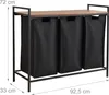 Relaxdays 10052113_8208, 40 l, Prostokątny, Żelazo, MDF, Podgląd zdjęcia produktu 4
