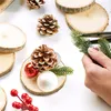 com-four® 8x Holzscheibe mit Rinde - Glasuntersetzer zum Produktbild-Vorschau 3