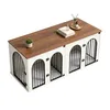 180 cm Hundekäfig Möbel für 2 Hunde, Hundebox Kissen, Weiß Produktbild-Vorschau 1