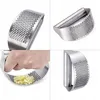 Knoblauchpresse, Zerkleinerer, Handpresse Aus Stahl, Produktbild-Vorschau 4
