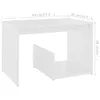 vidaXL Odkládací stolek bílý 59x36x38 cm materiál na bázi Náhled obrázku produktu 12
