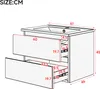 Mobile lavabo sospeso Merax, mobile da bagno con lavabo in Anteprima dell’immagine prodotto 4