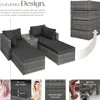 tectake® Aluminium Rattan Lounge San Domino wetterfest und Produktbild-Vorschau 3