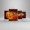 Bild auf Leinwand - Leinwandbild - Feuer Gitarre Instrument Produktbild-Vorschau 3