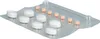 A blister pack of pills on a white background. Produktbild-Vorschau