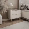 Nachttisch SCARLETT 2S Beige  mit Schubladen Produktbild-Vorschau 2