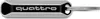 Original Audi quattro Schlüsselanhänger, schwarz/silber Produktbild-Vorschau 1