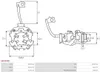 AS-PL SBH6008 Halter Kohlebürsten Produktbild-Vorschau 2