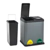 SVITA TC2X8 Küchen-Eimer 16 Liter 2x8L doppelt Abfalleimer Produktbild-Vorschau 2