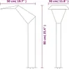 vidaXL Bazénový vodopád z nerezové oceli 50x30x90 cm Náhled obrázku produktu 8