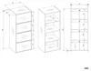 Commode étroite à portes ATALLA - chêne artisanal / blanc Voir les images du produit 12