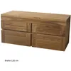 Teako Design Badmöbel Set Sunne 120 cm Teakholz mit Schrank Produktbild-Vorschau 10