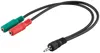 Goobay PC Headset Adapter, 1x 3,5 mm AUX 4-pol. zu 2x 3,5 Produktbild-Vorschau 1