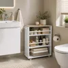 Scaffale da nicchia Relaxdays, L x P x A: 80 x 15 x 45 cm, Anteprima dell’immagine prodotto 2